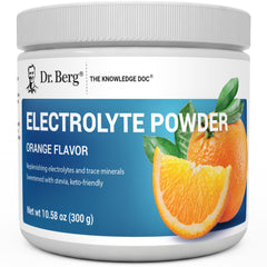 Dr. Berg Zero Sugar Hydration orange bottle for on-the-go electrolyte balance.
