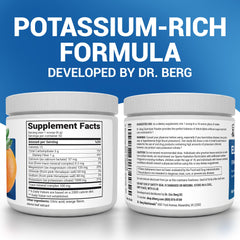 Dr. Berg Zero Sugar Hydration orange powder scoop shows convenient daily electrolyte support.