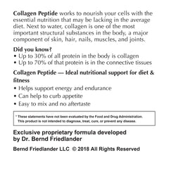 Glass of water with Dr. Bernd Friedlander collagen amino acids for smooth texture