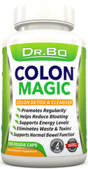 DR. BO colon cleanse bottle pour demonstrates gentle daily cleansing