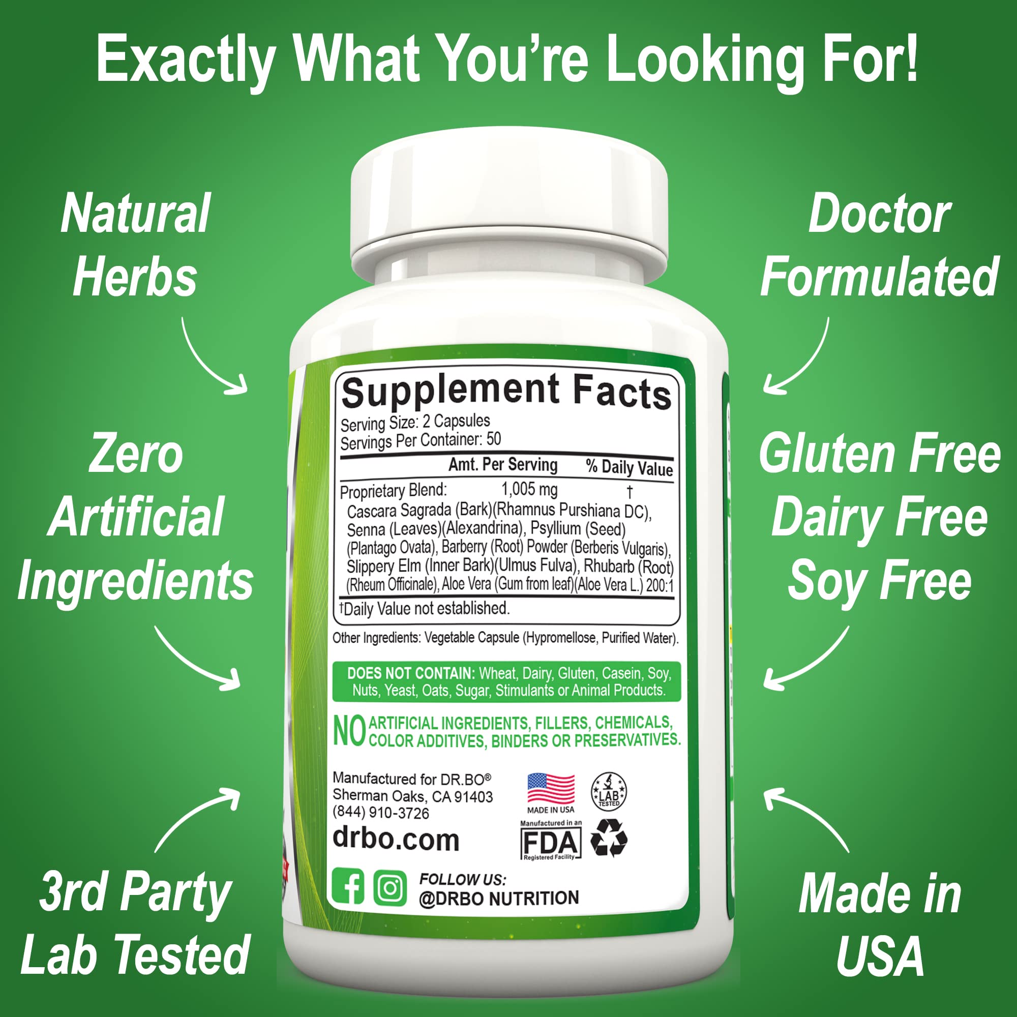 DR. BO colon cleanse daily regimen concept with a 7 to 30 day plan