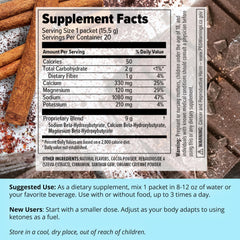 Close-up of Dr. Boz Keto BHB label with ingredients.