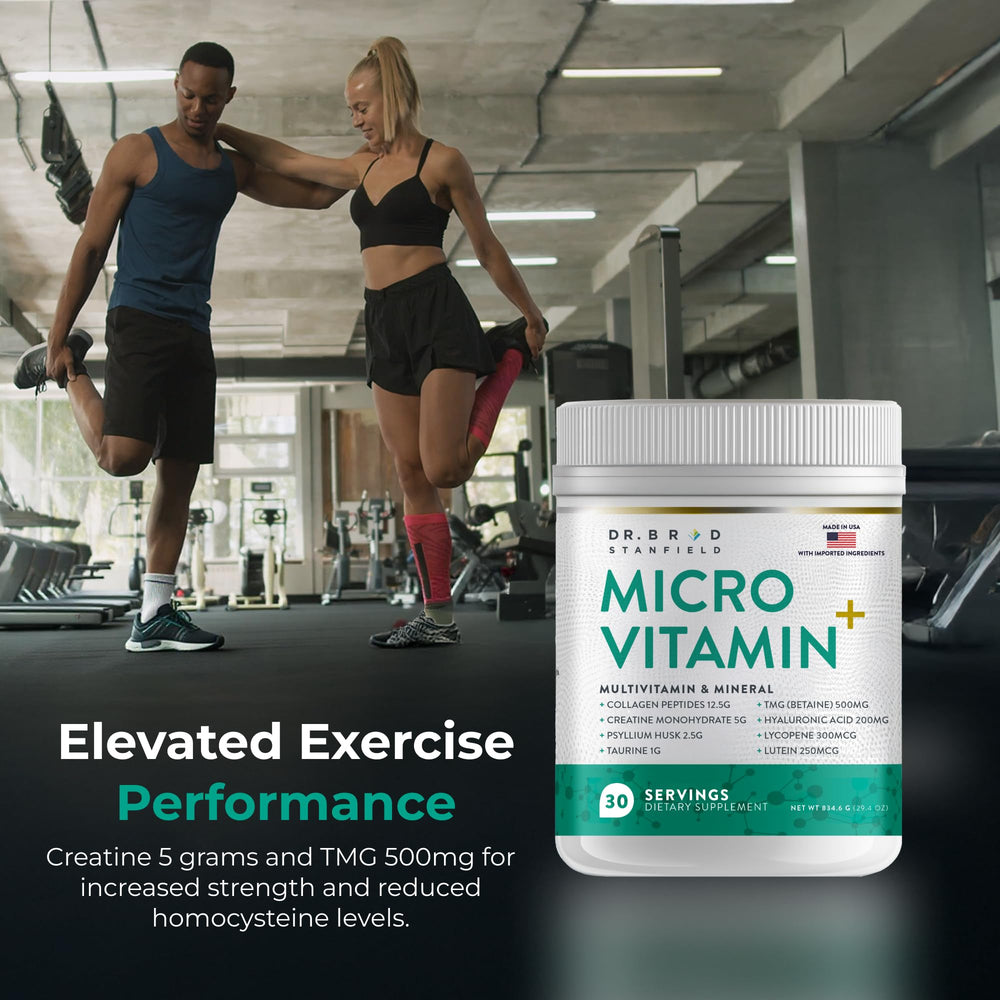 Dr Brad Stanfield taurine powder for energy balance and electrolyte support.