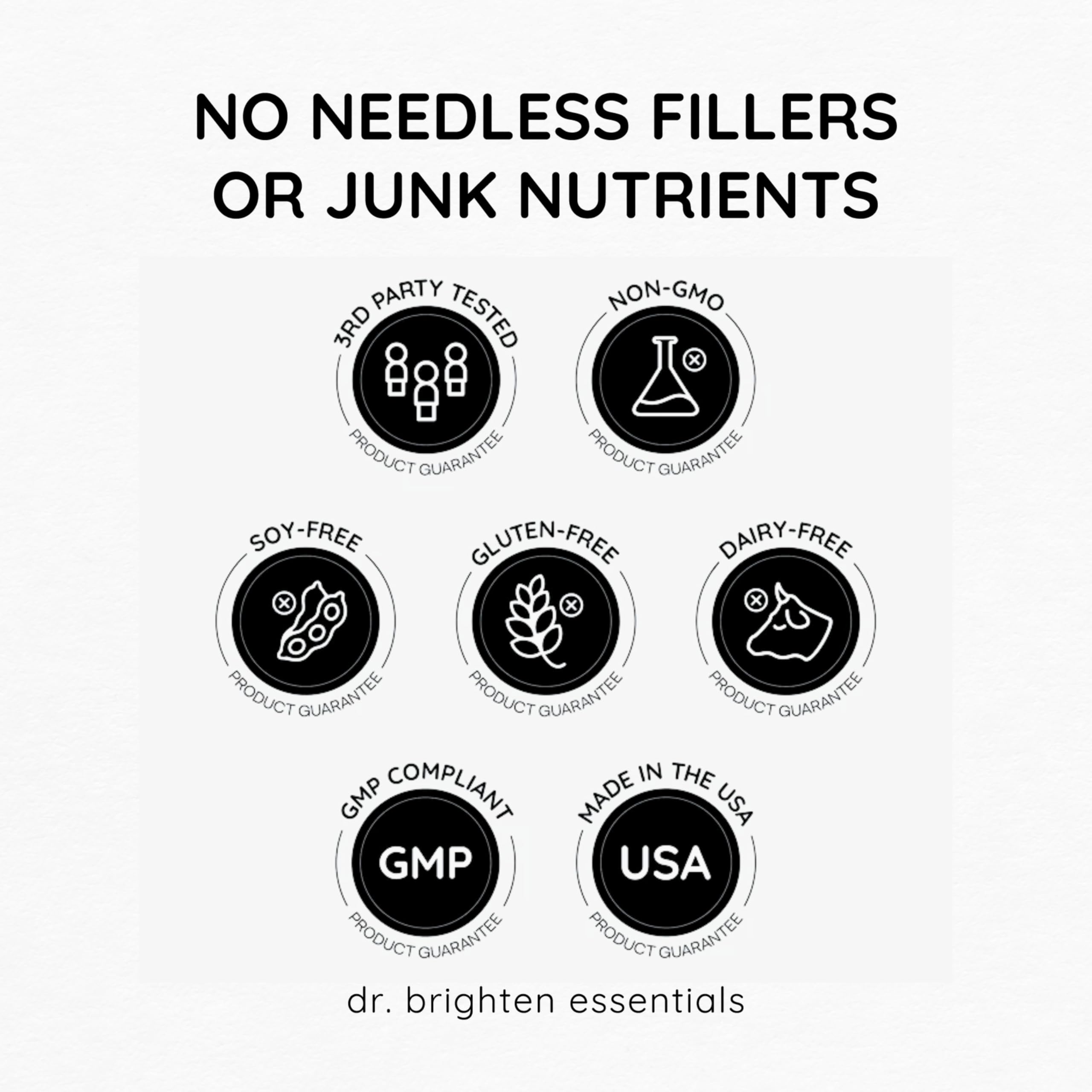 Dr. Brighten Omega Plus purity filtration highlights removal of heavy metals and contaminants