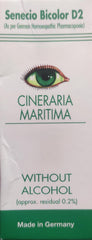 Dr. Cineraria Maritima 10ml bottle highlights alcohol-free moisturizing formula.