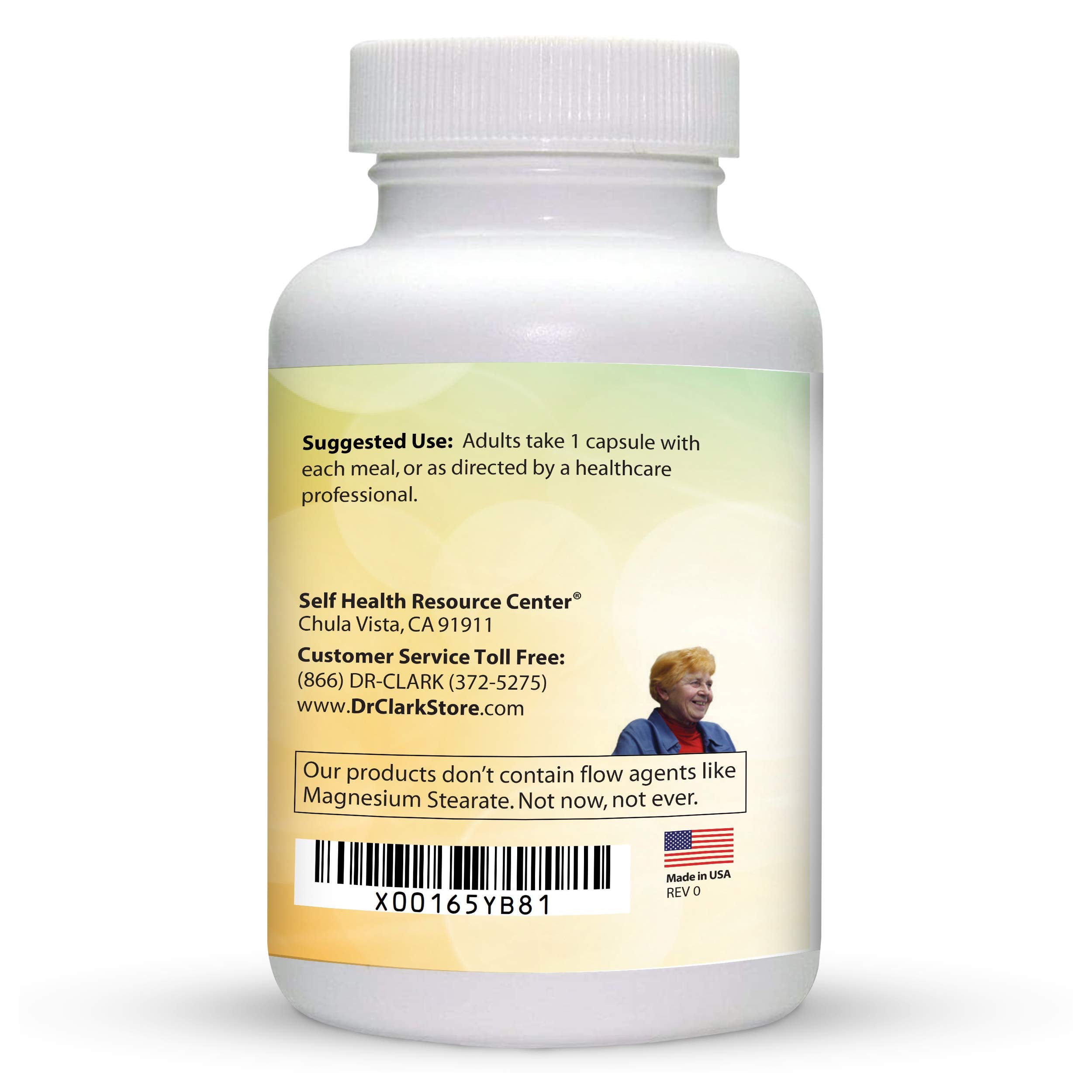 Dr Clark Pancreatin 8X dosage guidance for adults on the label