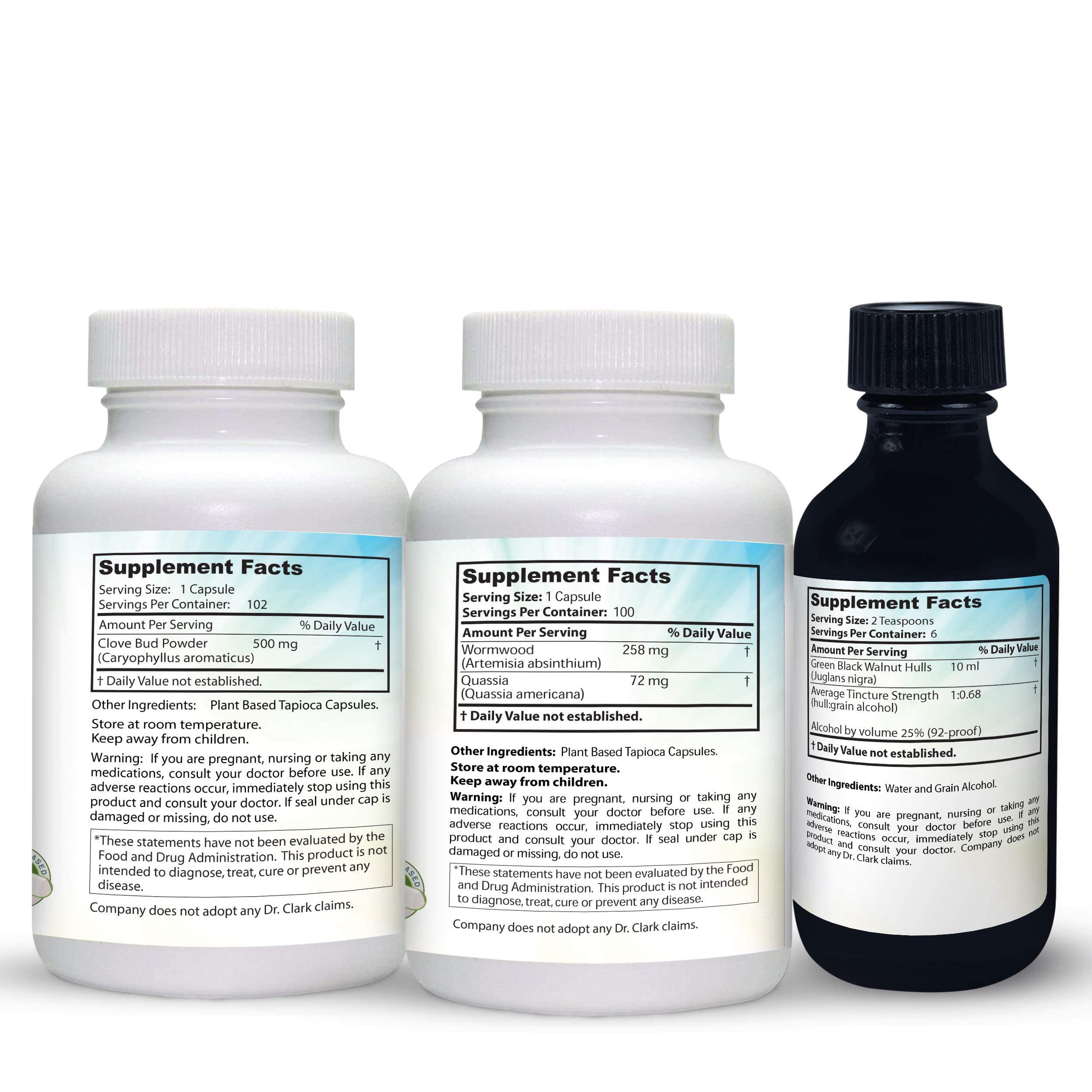 Dr Clark Store 18-day protocol package guiding a simple herbal routine.