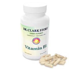 Dr Clark Store close-up of gelatin capsules with no artificial additives.