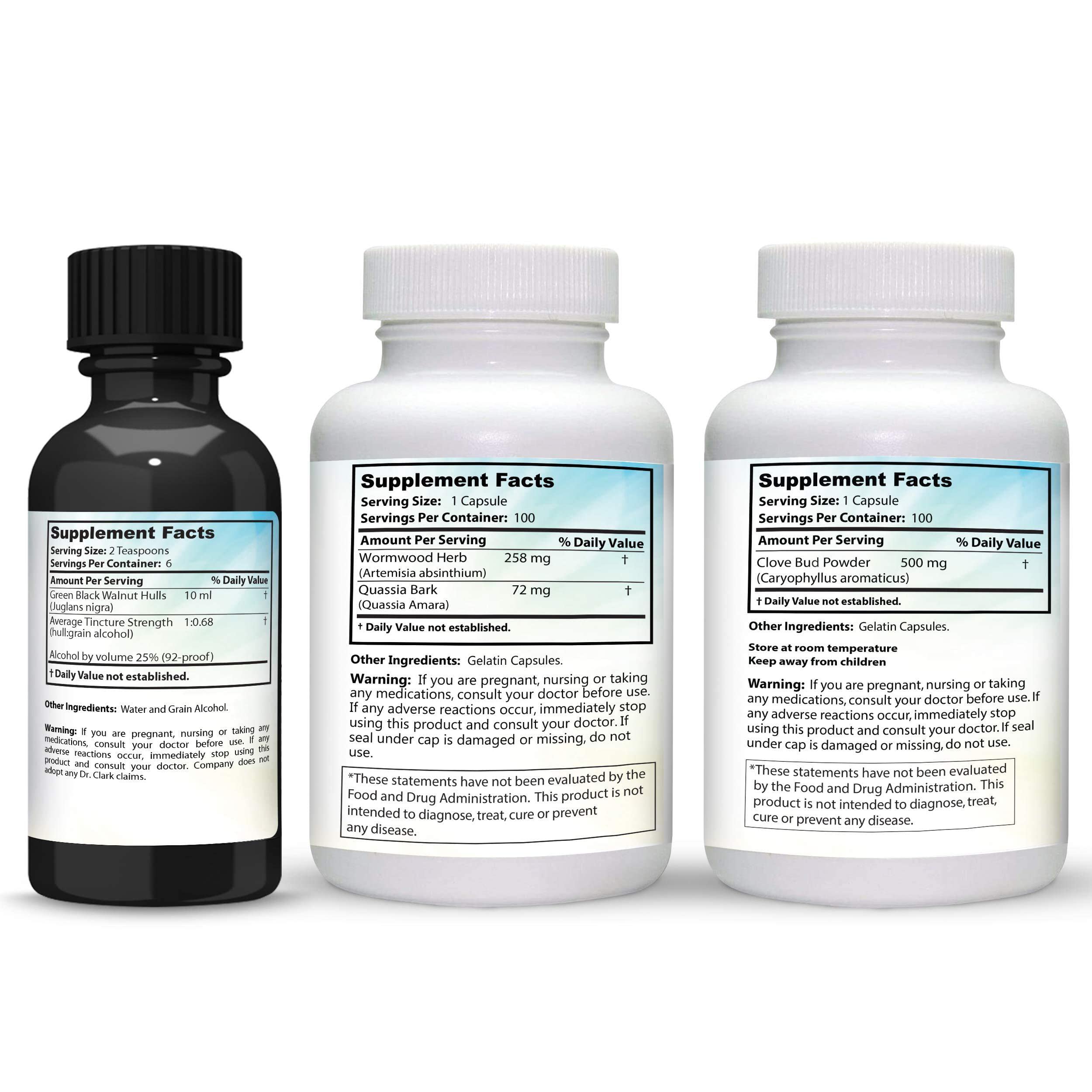 Dr Clark Store green walnut tincture pour for easy dosing