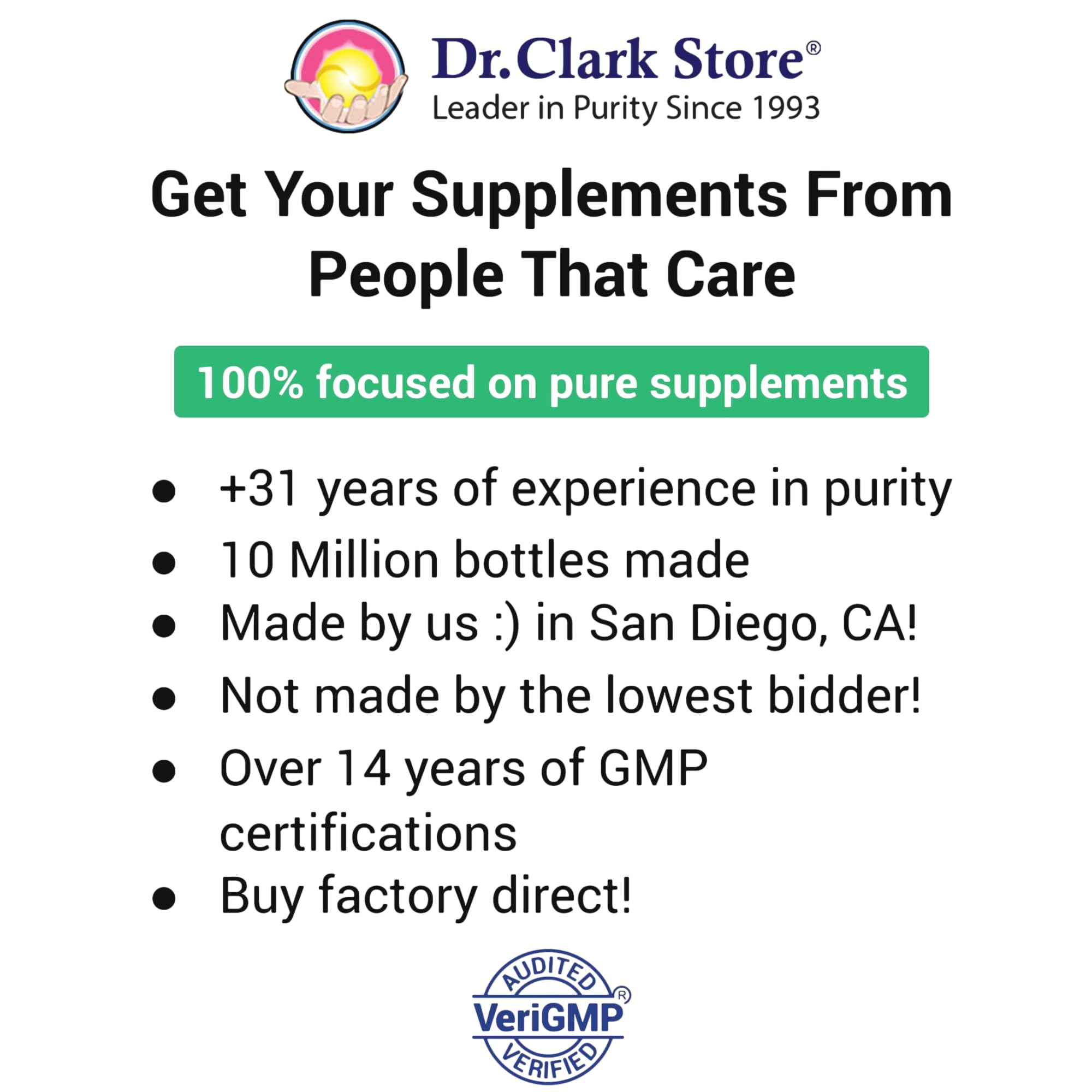 Dr. Clark Kidney Cleanse bottle back showing ingredients and usage details.
