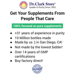 Dr. Clark Kidney Cleanse bottle back showing ingredients and usage details.