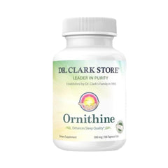 Dr Clark Store Ornithine bottle front for detox support.