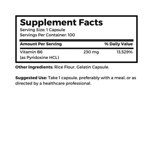 Dr. Clark Vitamin B6 bottle label visible highlighting nerve support.