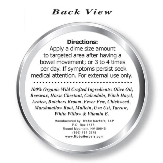 Dr. Cole's Hemorrhoid Balm application swatch — smooth glide for sensitive areas.