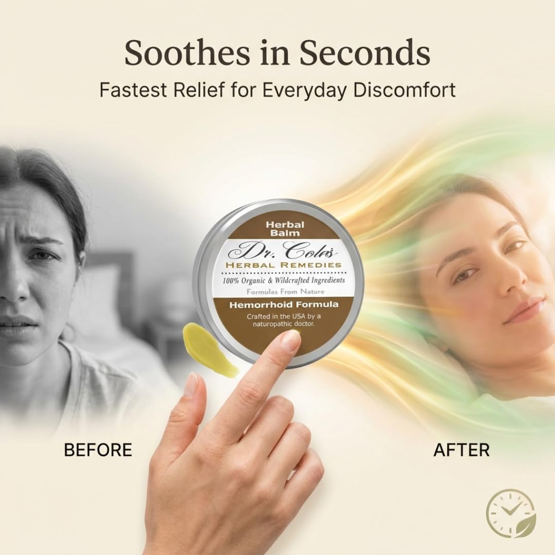 Dr. Cole's Hemorrhoid Balm application demonstrates easy, smooth use.