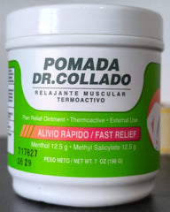 Closeup of Dr Collado cream texture highlighting easy spread on the skin.