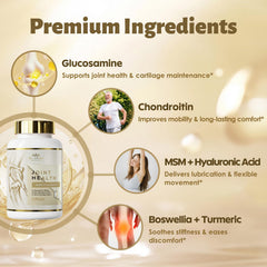 DR. CROWN dosing guide shows four capsules daily for long-term health.