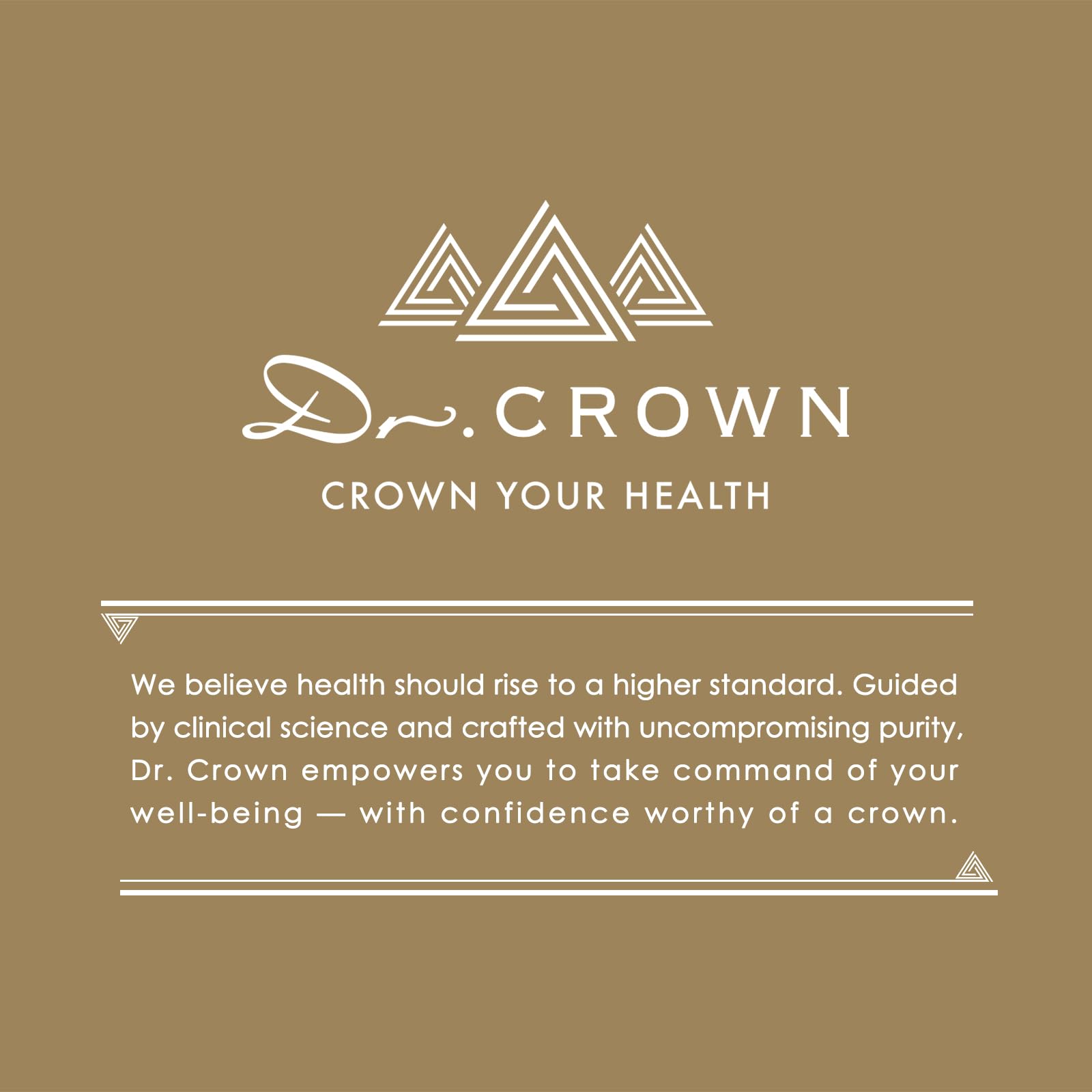 DR. CROWN free-from icons highlight allergen-free formulation for sensitive users.