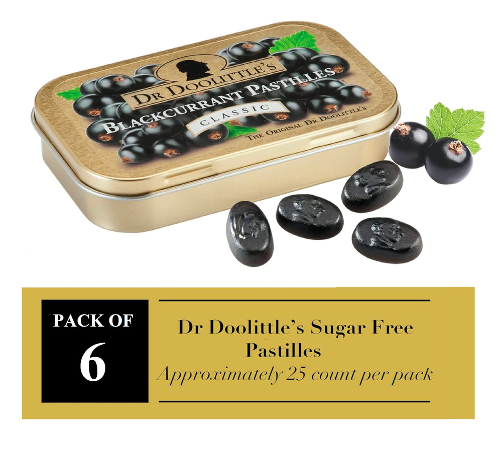 Dr. Doolittle’s pastilles close-up showing chewy texture and fruit flavor, ideal for hoarseness.