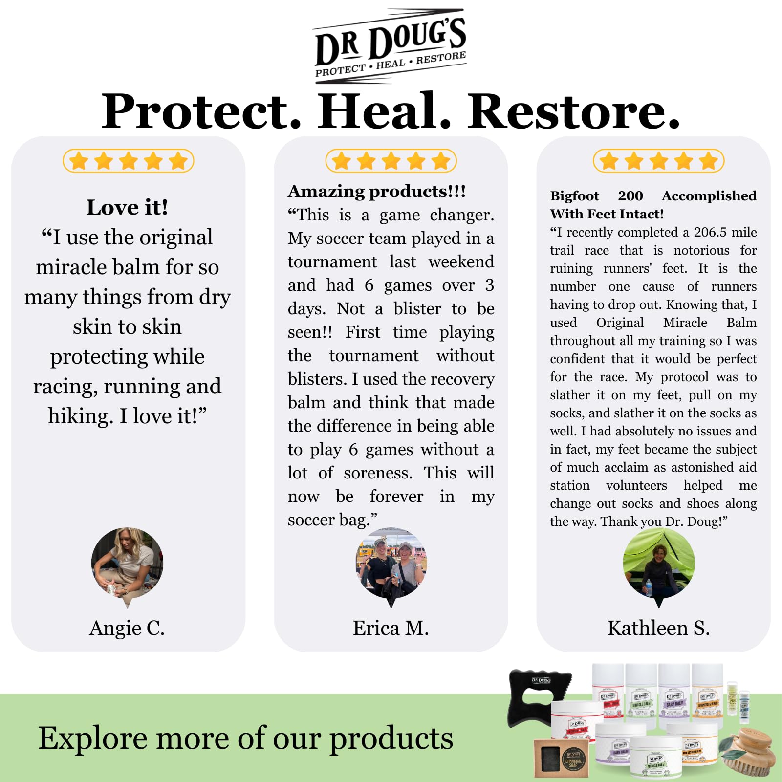 Dr. Doug's Original Miracle Balm box showcases travel-friendly packaging