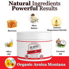Dr. Doug's Recovery Balm arnica twist-stick ready for convenient on-the-go application.