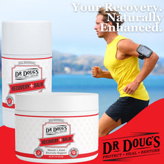 Dr. Doug's Recovery Balm ideal for routine post-exercise care at home.