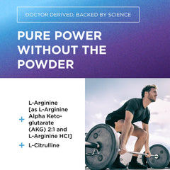 Dr. Emil's ARGININE Plus tablets close-up ready for daily pre-workout use.