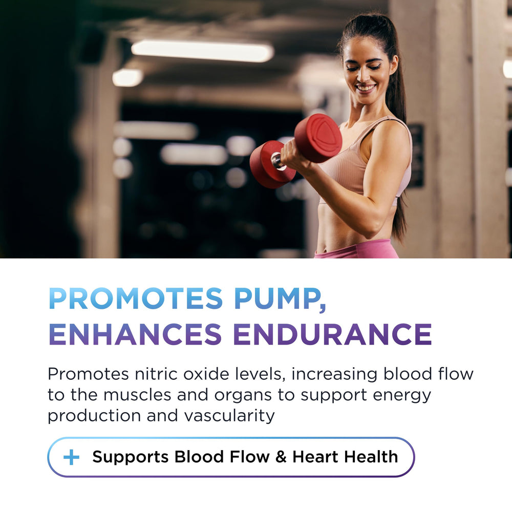 Pouring Dr. Emil's ARGININE Plus tablets from the bottle.