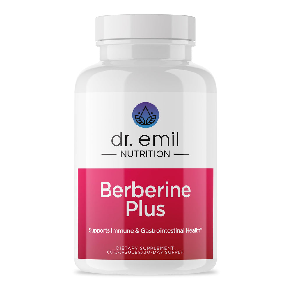 DR. EMIL NUTRITION Berberine capsules for daily gut support.