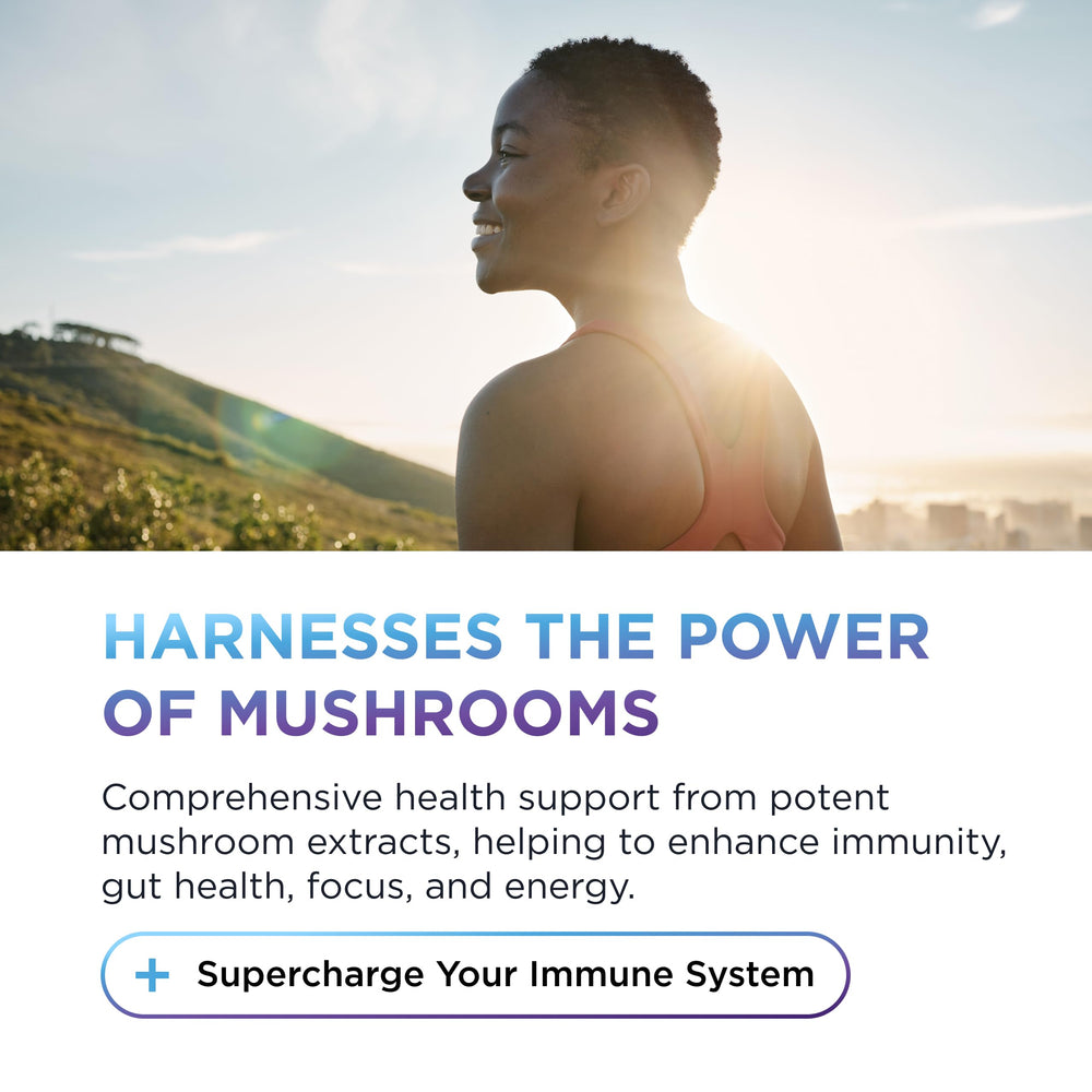 DR. EMIL NUTRITION Elite Turkey Tail label shows five-mushroom blend for broad support.