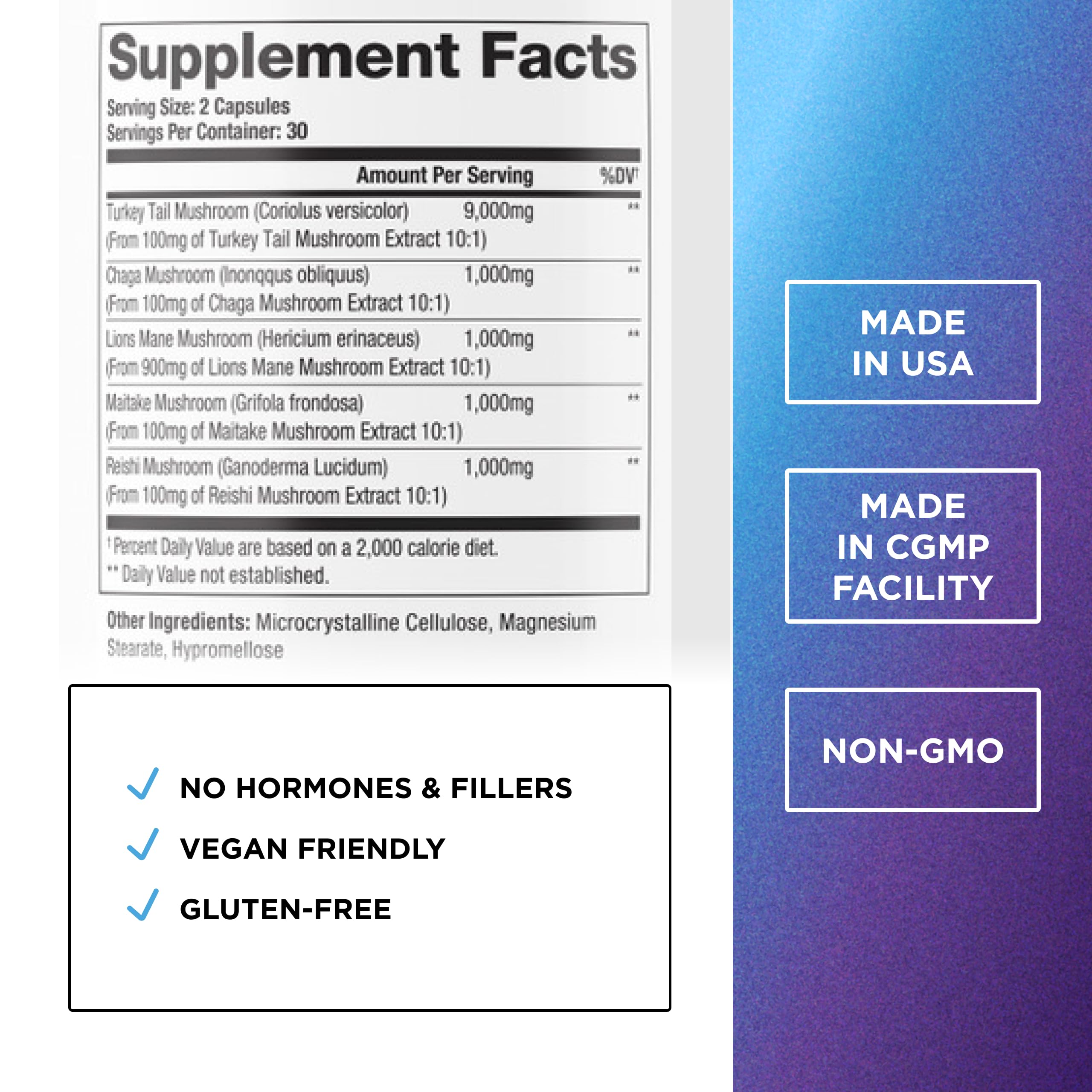 DR. EMIL NUTRITION Elite Turkey Tail capsules close-up for convenient daily use.