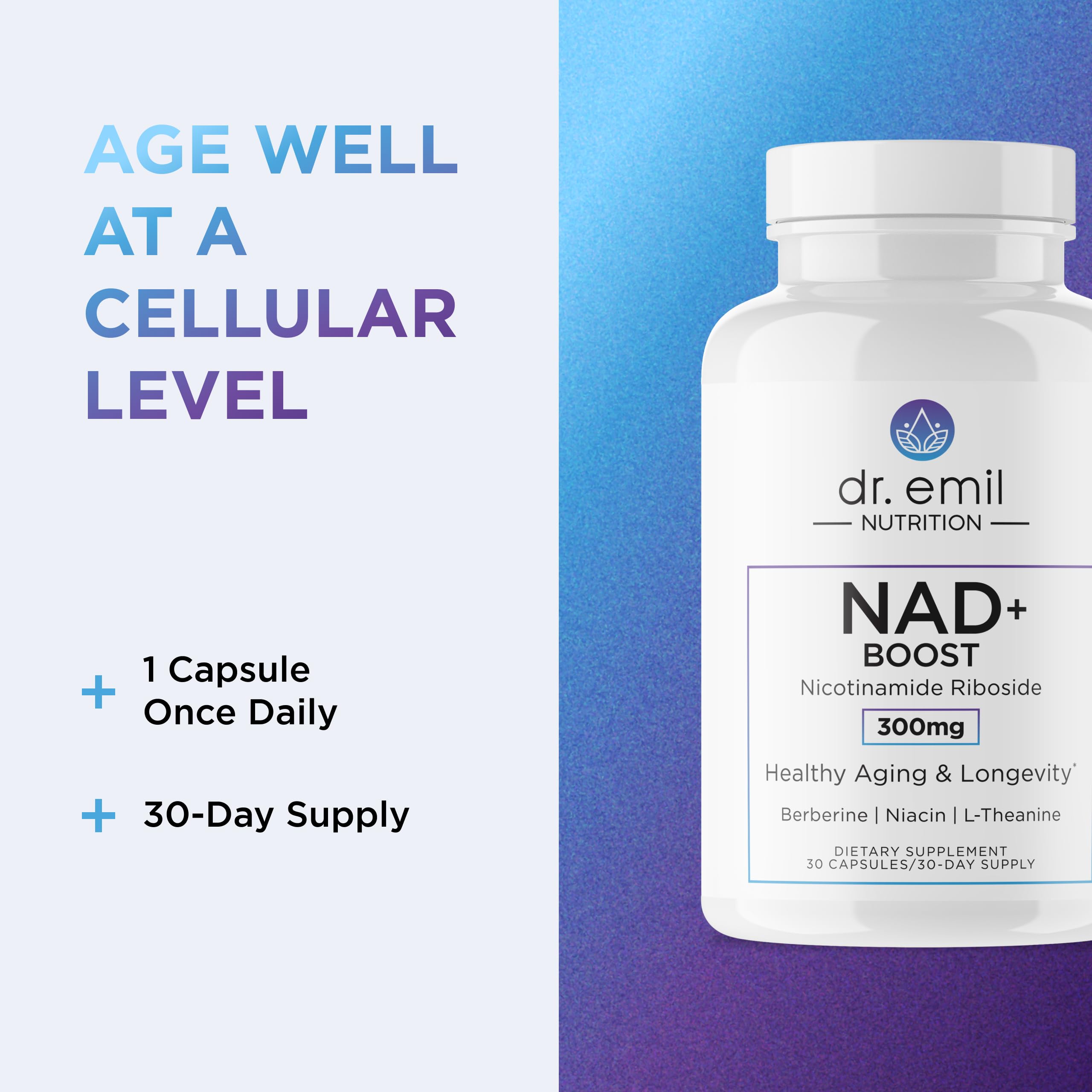 NAD+ Boost label details showing product information