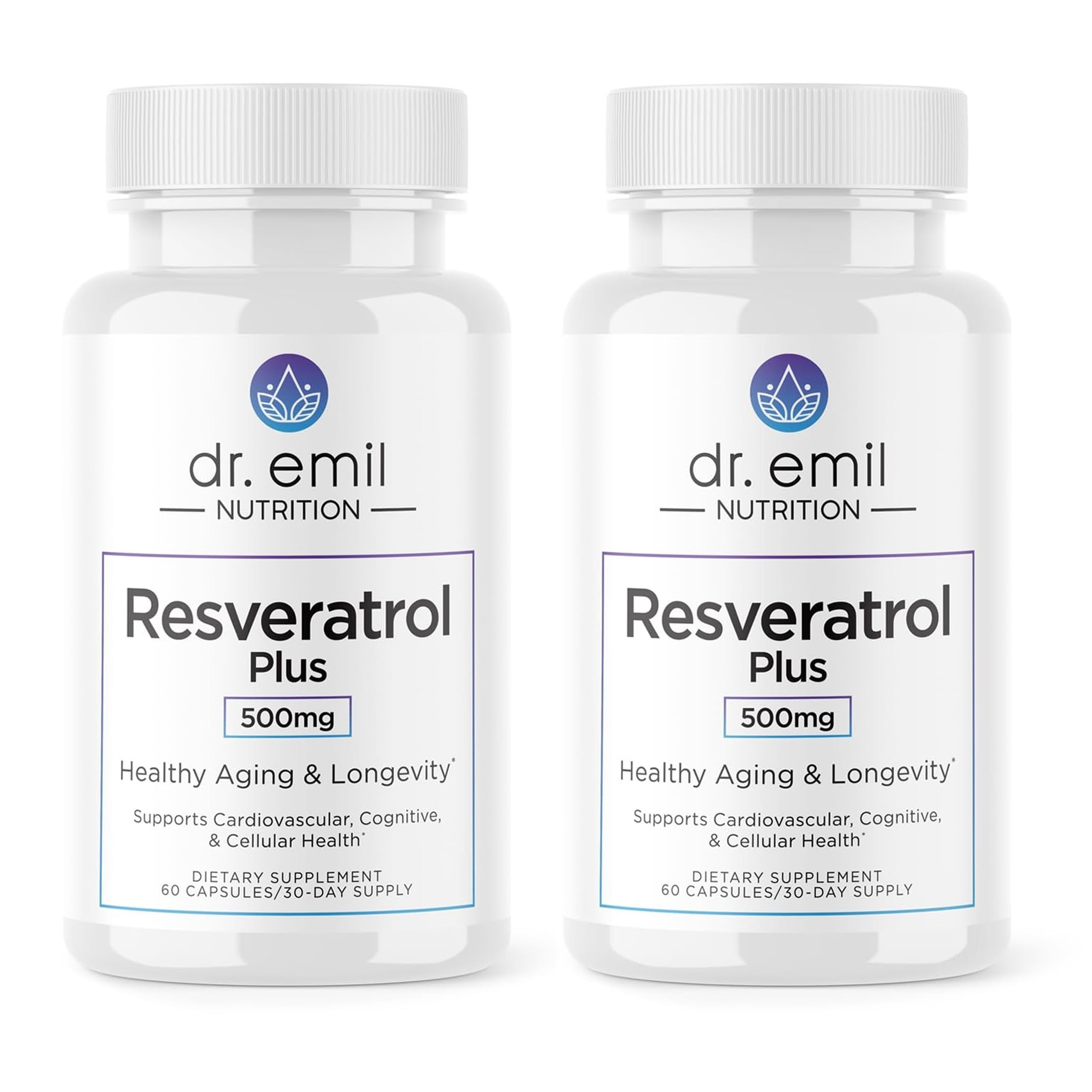 DR. EMIL NUTRITION Resveratrol bottle pour for daily longevity support
