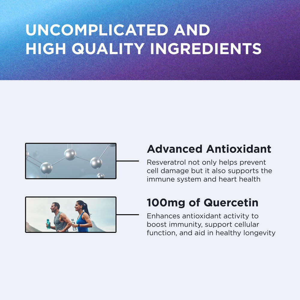 DR. EMIL NUTRITION Resveratrol daily-use capsules taken as part of routine wellness