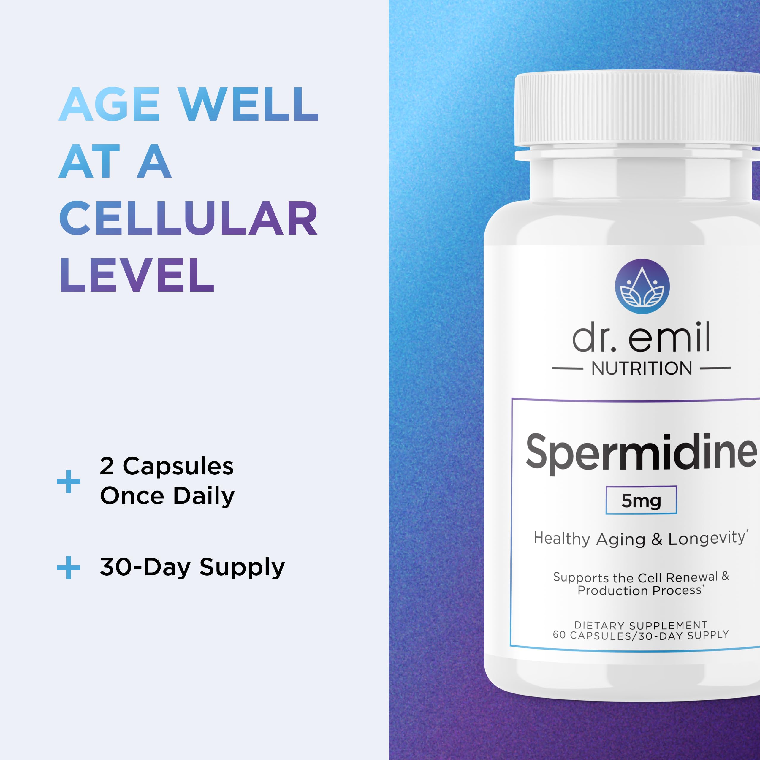 Capsules lined up to illustrate consistency and quality.