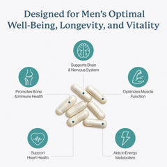 Dr. Fuhrman men's multivitamin back label detailing ingredients and free-from additives.