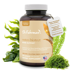 Dr. Fuhrman Osteo bottle pour for easy daily bone health support.