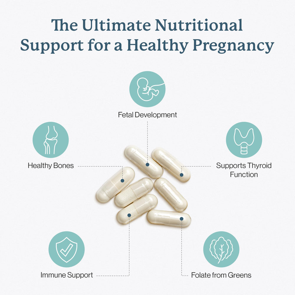 Dr. Fuhrman Prenatal bottle label shows no synthetic folic acid and rich B12.