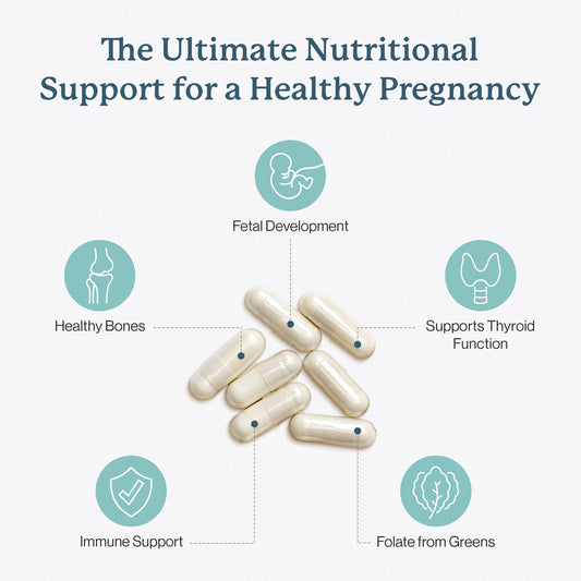 Dr. Fuhrman Prenatal bottle label shows no synthetic folic acid and rich B12.