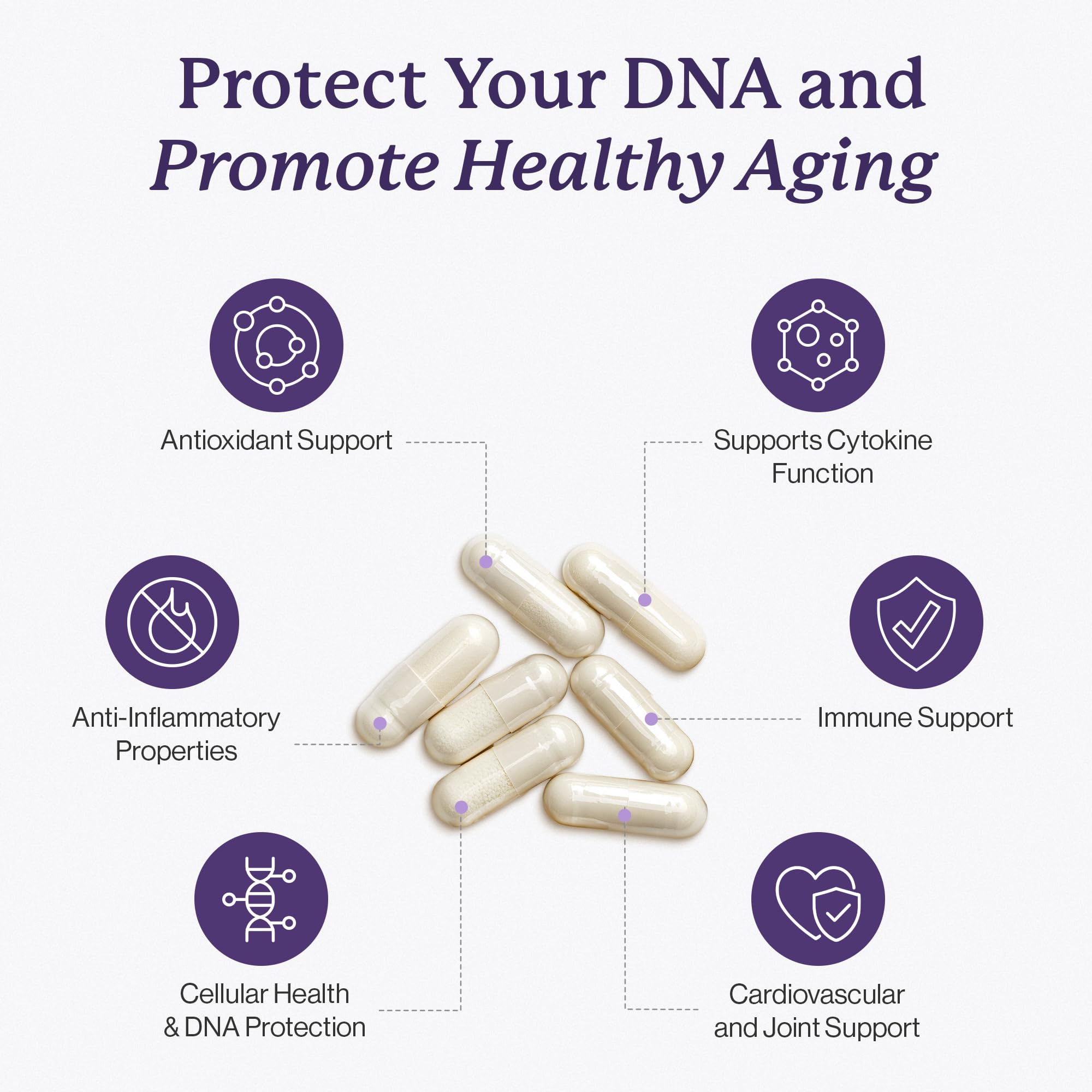 Dr. Fuhrman Ultra Cell Biotect capsules closeup for easy daily immune-friendly support.
