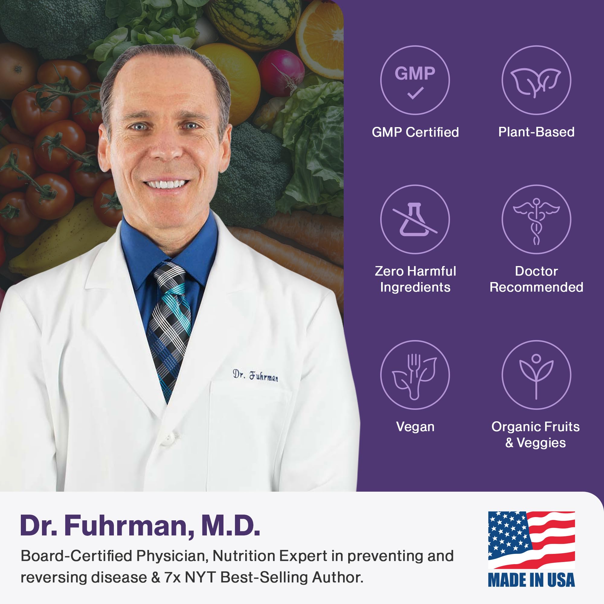 Dr. Fuhrman Ultra Cell Biotect dosage illustration for easy daily use.