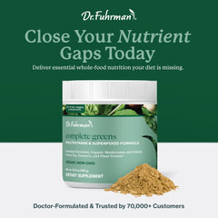 Dr. Fuhrman vitamins B12, D3, K2 on label, essential micronutrients.