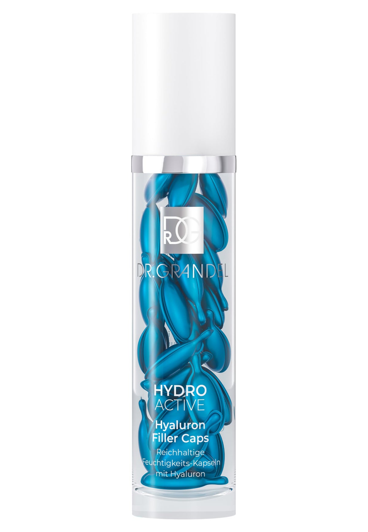 Dr. Grandel Hydro Active Hyaluron Filler Caps packaging ready for daily hydration routine.