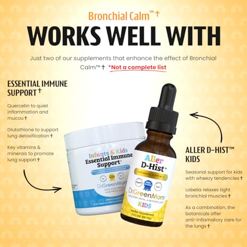 Dr. Green Mom Bronchial Calm Kids dosing spoon included.