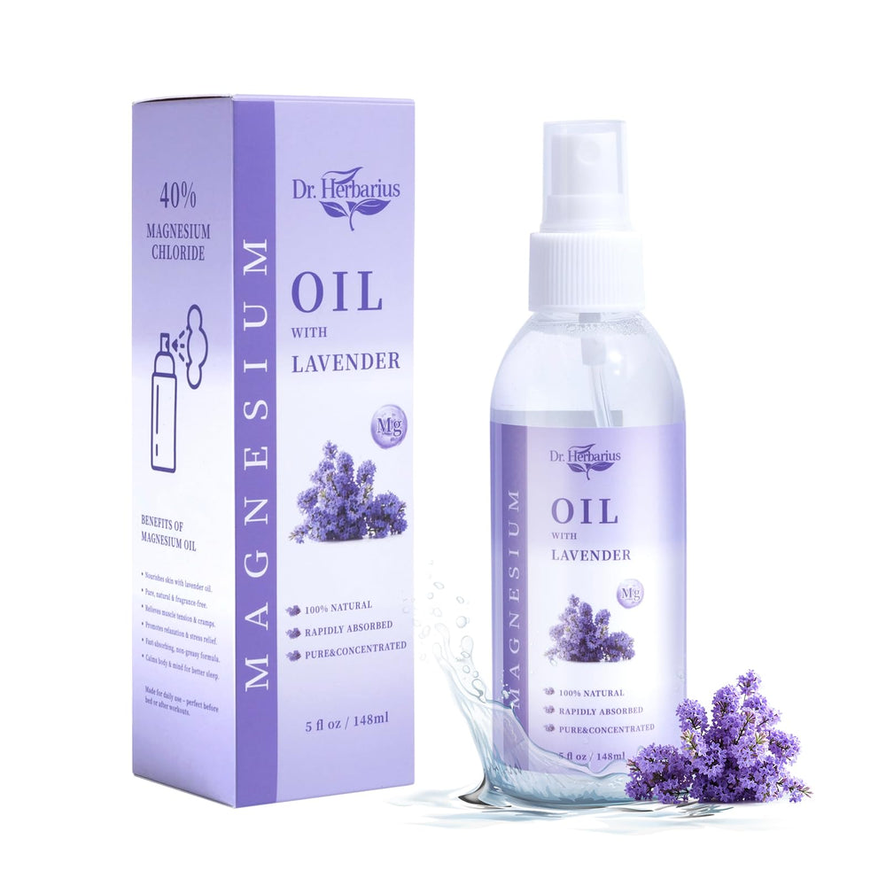 Dr.Herbarius Pure Magnesium Oil Spray bottle for daily use and easy application.