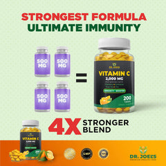 Dr. JOEL'S Immune Support capsules closeup reveals small, easy-to-swallow tablets.