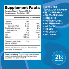 Dr. Kellyann Bone Broth Protein Vanilla powder scoop ready for a protein-packed smoothie