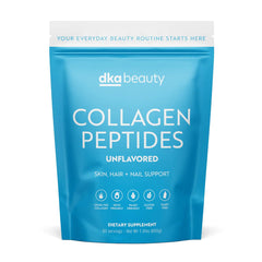 Dr. Kellyann unflavored collagen powder bottle shows grass-fed formula for daily wellness