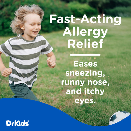 Close-up of Dr. Kids pre-measured dosage vial designed for kids.