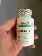 Dr Lewis Nutrition liposomal turmeric capsules for easy daily dosing.